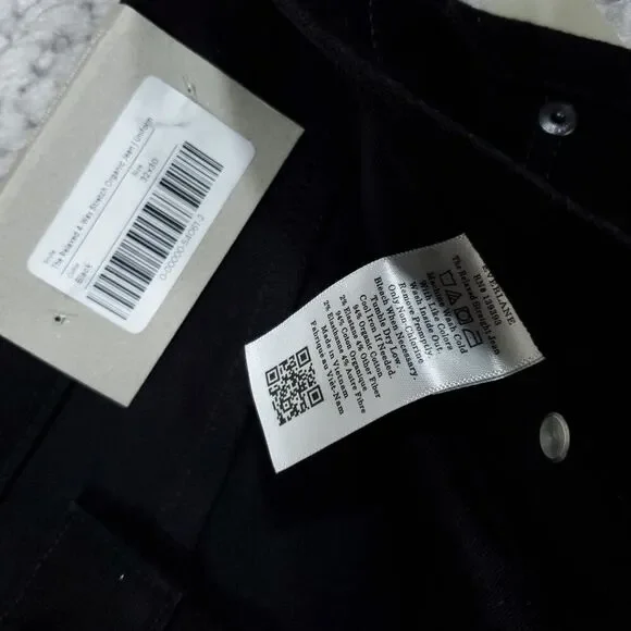 Everlane Uniform The Relaxed 4-Way Stretch Organic Black Jeans Men's Size 32x30